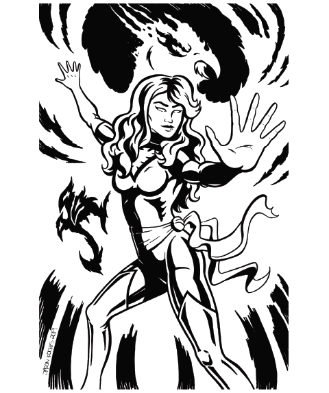 Dark Phoenix drawing