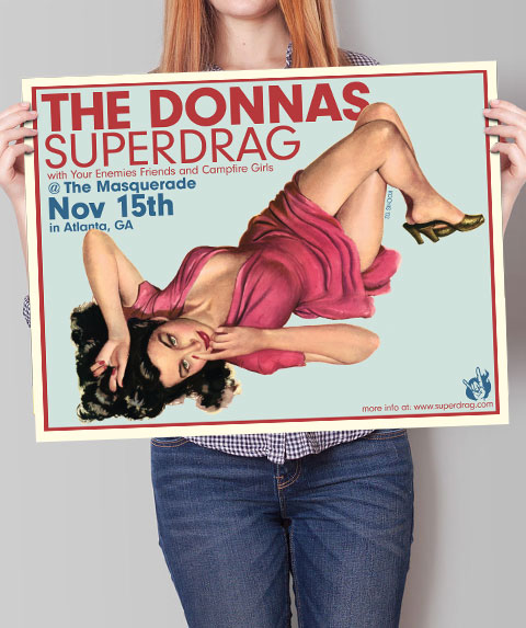 The Donnas & Superdrag gigposter