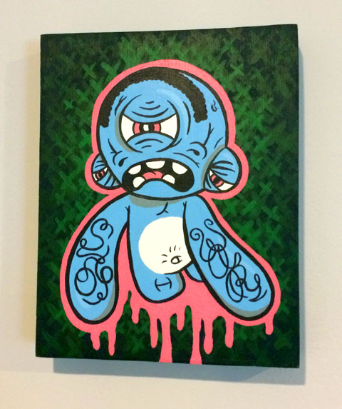 Blue Munny Painting